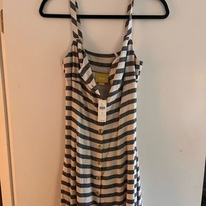 Maeve Anthropologie stripped dress